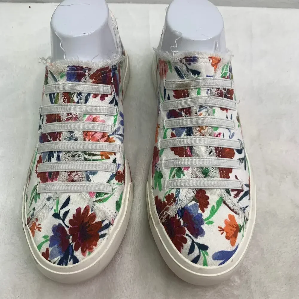 NWOT Blowfish Malibu Mandi Floral Print Canvas Sneakers Slip On Shoes Casual